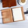 A5 Leather Hardcover Notebook - Thick, Detachable, Simple Business Office Diary