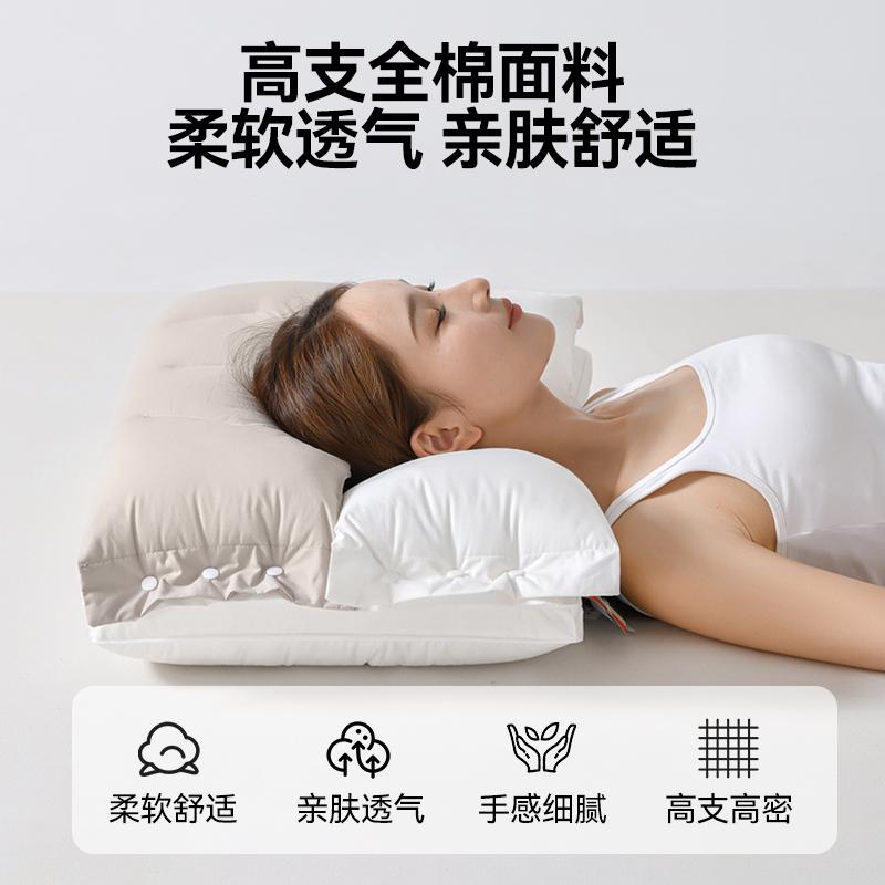Clever plan: 100% pure cotton, two-way neck protection, traction, three in one beauty pillow, pillow core
