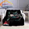 Cartoon My Hero Academia Fleece-teppe, All Over Print, Gaver til ham/hennes mønsterteppe