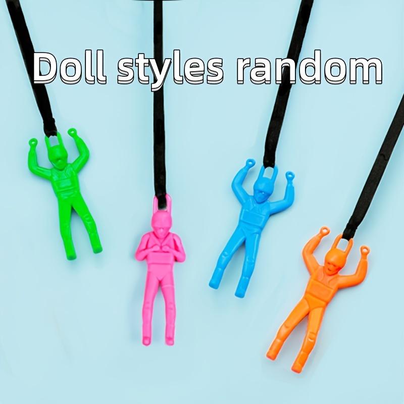 Handwurf Fallschirm Soldaten Spielzeug 1 Stück Outdoor Fliegende Figur Quadratisch Verhedderungsfrei Mini Fallschirmspringer Spiel für Kinder