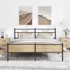 VidaXL Metal Bed Frames Without Mattress Sonoma Oak 160x200 Cm 3325124
