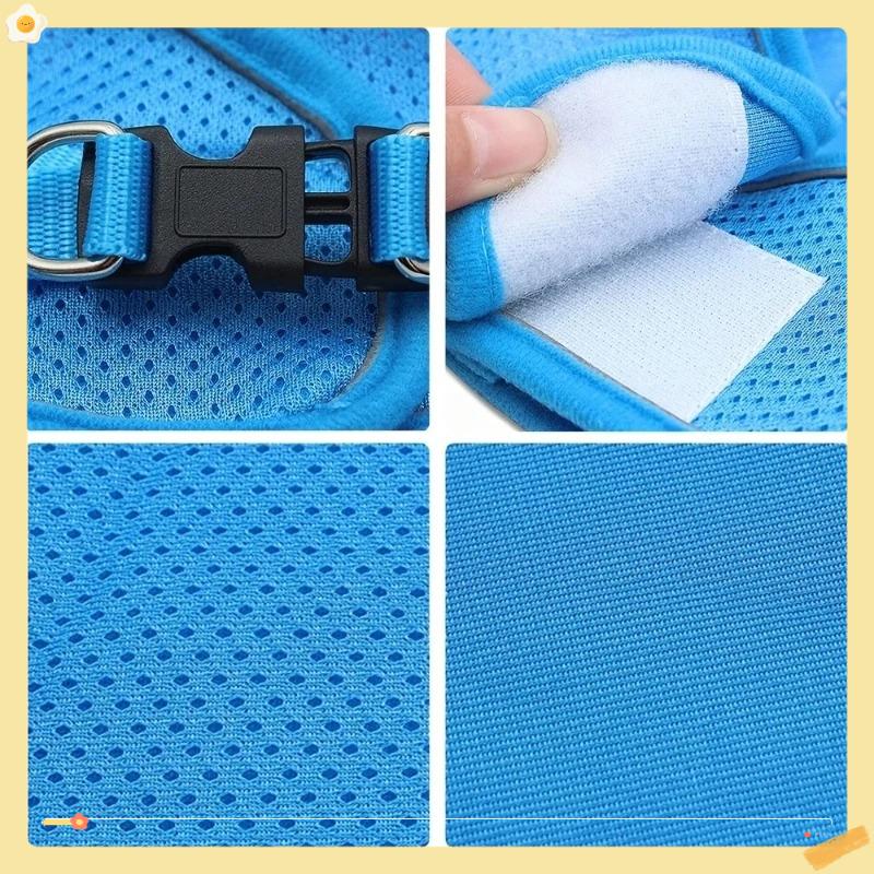 Reflective Pet Leash Harness & Leash Set For Puppy & Kitten, No Pull Dog Vest Harness With Breathable Mesh