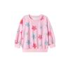 Girls' Long-Sleeved Round-Neck Sweatshirt Spring and Autum Kidsren's Clothing Baby Girl Flower Casual Top Kidsren's Pullover Clothes
