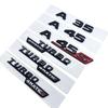 3d ABS red and black S logo A35S A45S letter badge sticker is suitable for Mercedes-Benz A45S AMG W176 W177 automotive supplies.
