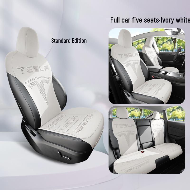 

Tesla Model Y Suede Ventilated Saddle Pad Car Seat Cushion Cover