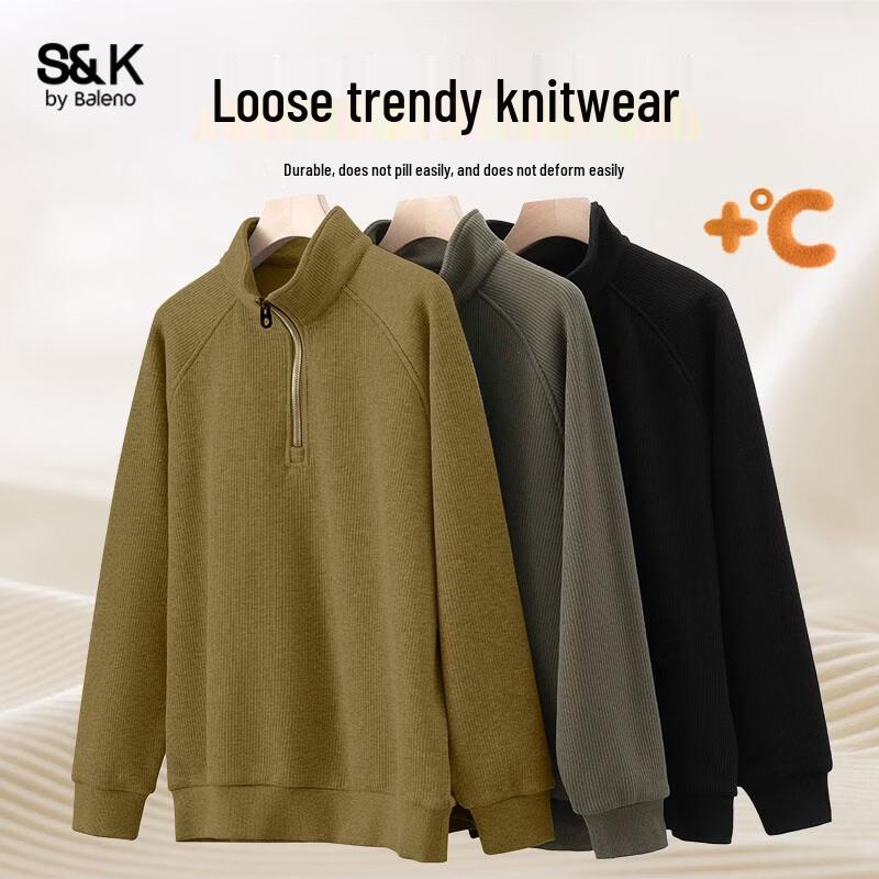 Baleno Men s S&K Stand-Collar Half-Zip Sweatshirt XXL