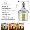 Mini LED Corn Bulb E27 E26 E14 E12 B22 B15 9W no/flicker base 6500k White Warm Lamp lamp 85/265V Cold 3/colors living 2835/SMD