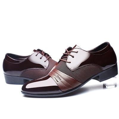 Men Shoes Plus Size Men Business Flat Shoes Black Brown Breathable Low Top Men Formal Office Shoes