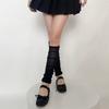 Womens Y2k Solid Color Leg Warmers See Through Lace Mesh Leg Warmer Gothic Cute Socks Calf Socks Thin Socks