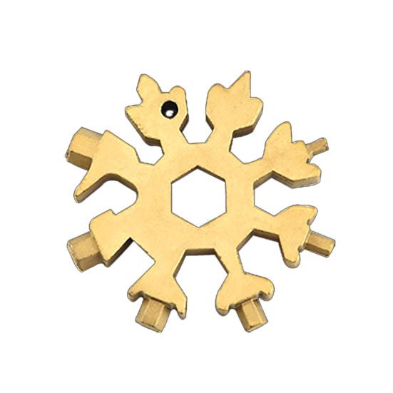 Multifunkční nástroj Snowflake, odolný proti korozi, otevřená lahev z nerezové oceli, profesionální přesný klíč na sněhové vločky, multifunkční nástroj