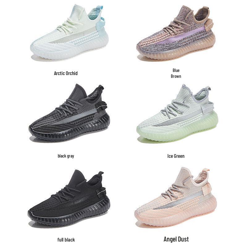 2024 Women's Summer Coconut Flyknit Sneakers: Lightweight, Breathable, Casual Korean Style Running Shoes