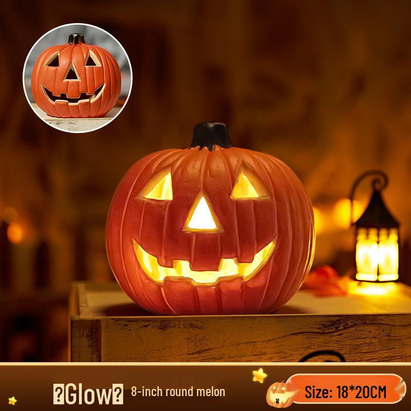 Large Luminous Pumpkin Lantern for Halloween Outdoor Theme Decorations
