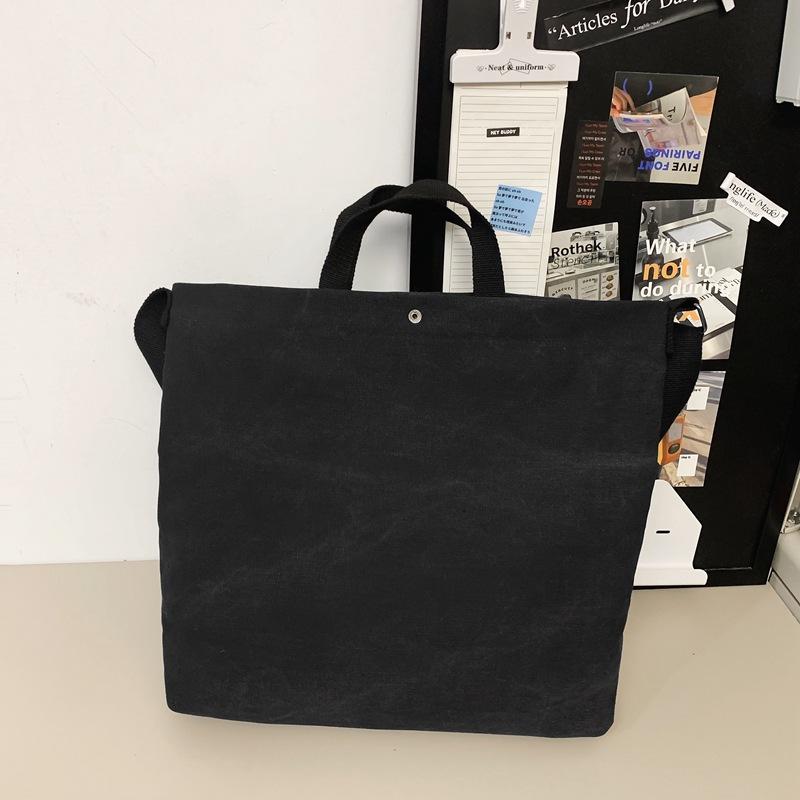 

Сумка-мессенджер большой вместимости для иностранного заказа, мужская сумка, повседневная сумка через плечо, студенческая сумка для занятий, переносная холщовая женская сумка чёрный