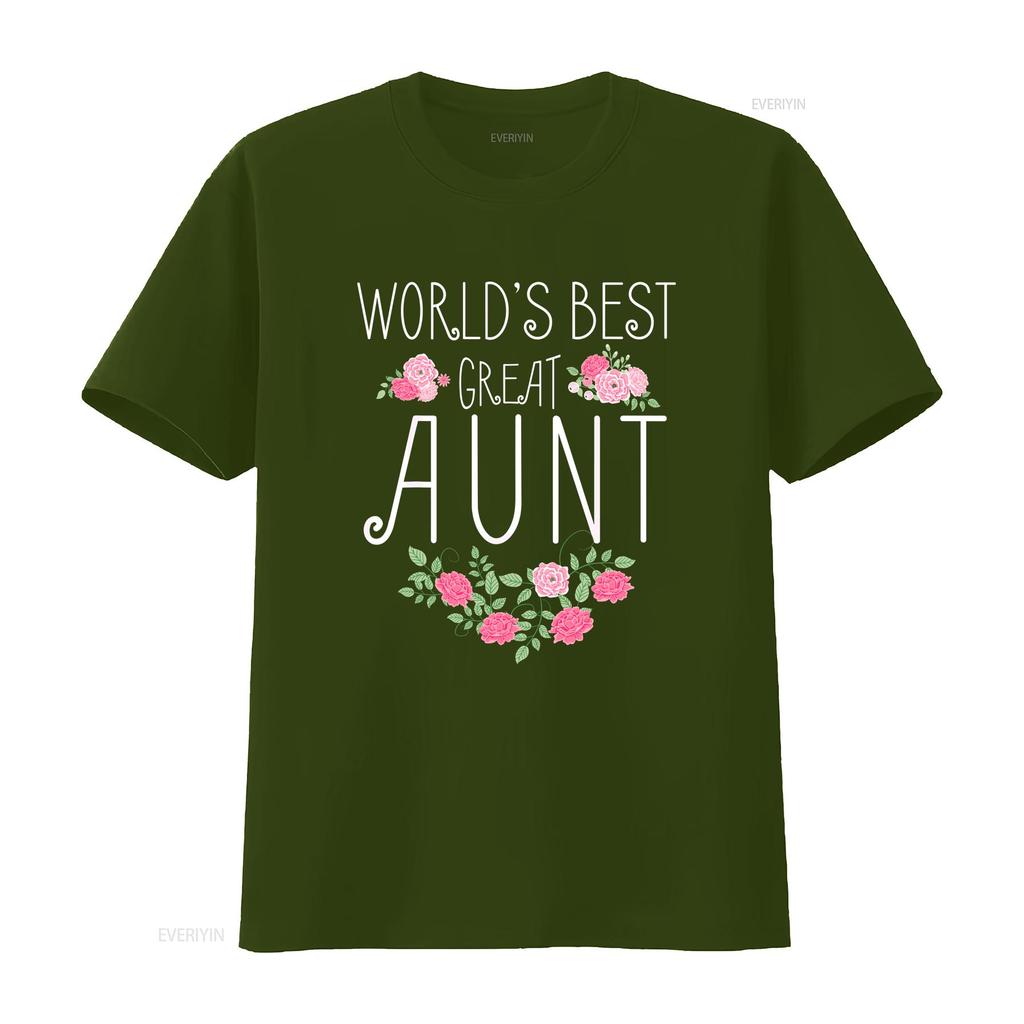 Family World s Best Great AunT T Shirt Funny Auntie Ever  vintage Washed Versatile Casual homme fashion Slightly Unisex