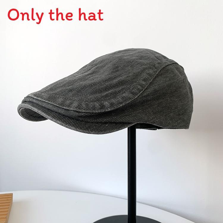 Vintage Denim Flat Cap With Breathable Cotton For Women Summer Casual Fashion