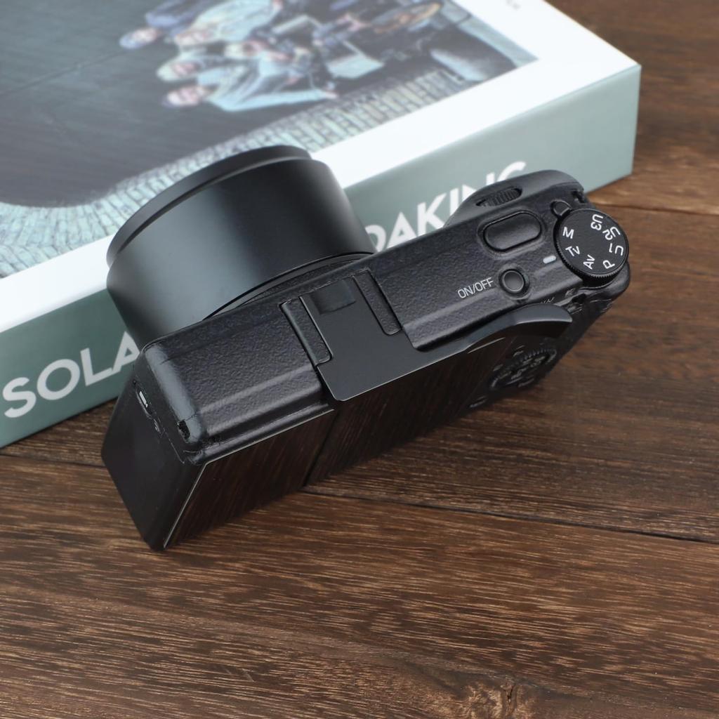 Haoge THB-GR3B Metal Hot Shoe Thumb Rest Hand Grip for RICOH GR4 GR III X GRIII GR3 GR3X GR IV Cameras, Black