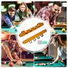 Billiard Stick Holder 4 Cue Clips Hardwood Billiard Pool Cue Rack Wall-Mounted Wood Rack For Pool Cue Sticks Billiard Stick Wall