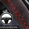 Suede Leather Car Steering Wheel Cover For Mazda 3 Axela 2008-2013 Mazda CX-7 CX7 2010-2016 Mazda 5 2011-2013 Auto Accessories