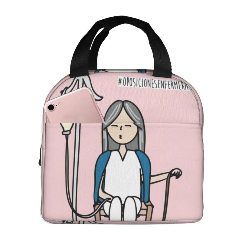 Enfermera En Apuros Doctor Enfermera Fiambrera para Mujeres Multifunción Buceo Buceo Refrigerador Térmico Bolsa de Almuerzo Aislada para Alimentos Oficina