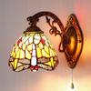 Tiffany LED Wall Light: Dragonfly Design for Bathroom, Bedroom, Hallway, or Balcony
