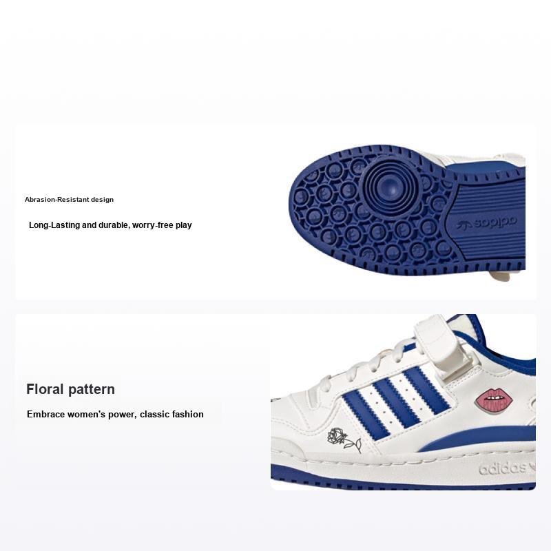 Adidas Детские кроссовки Forum Low Big Kid Grl Power Белый мел-белый университетский-королевский FX6714 38