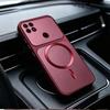 Casing for OPPO A15s A15 Magnetic Metallic Big Window Case