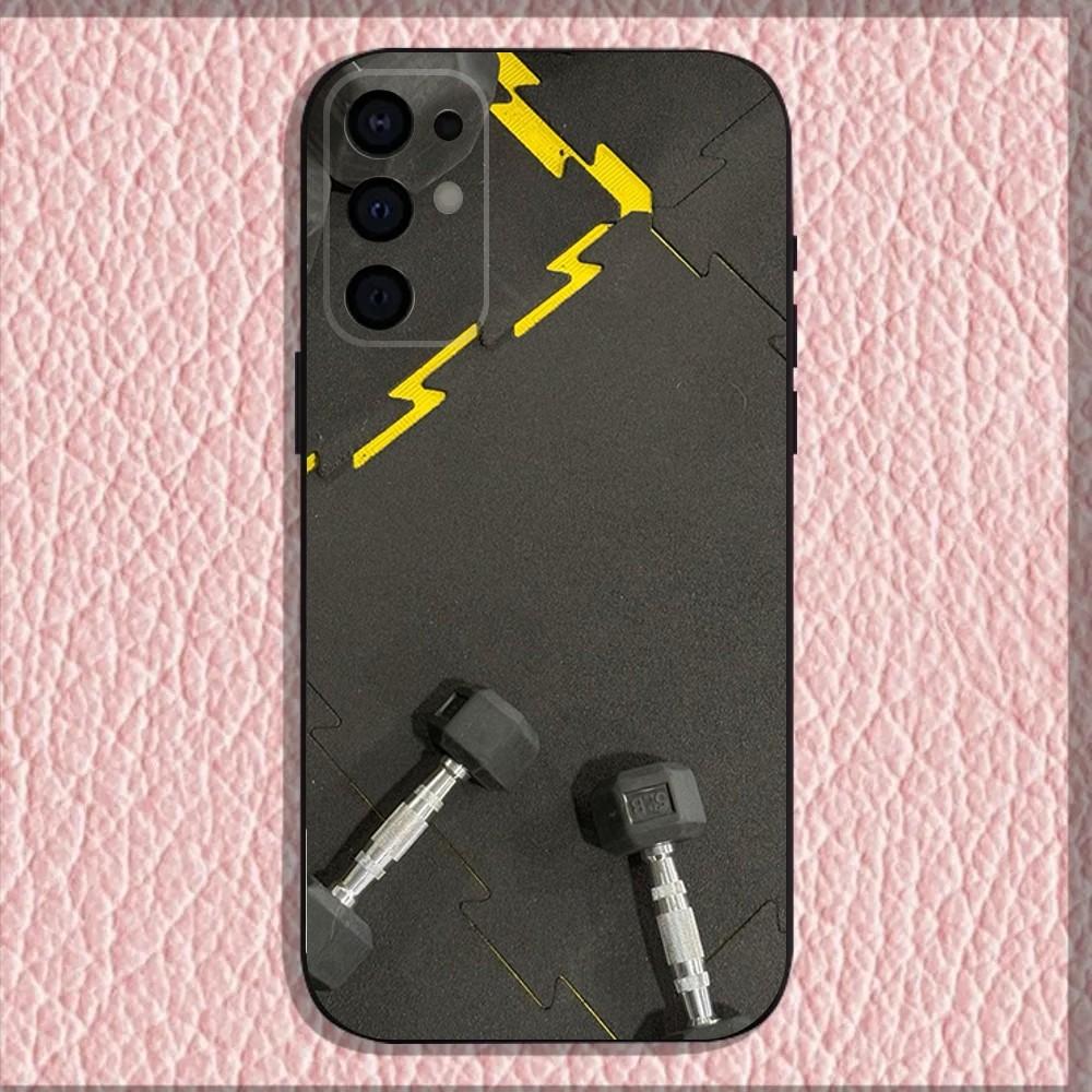Gym Fitness Bodybuilding Phone Case For Samsung S25,S24,S21,S22,S23,S30,Ultra,S20,Plus,Fe,Lite,Note,10,9,5G Black Cover