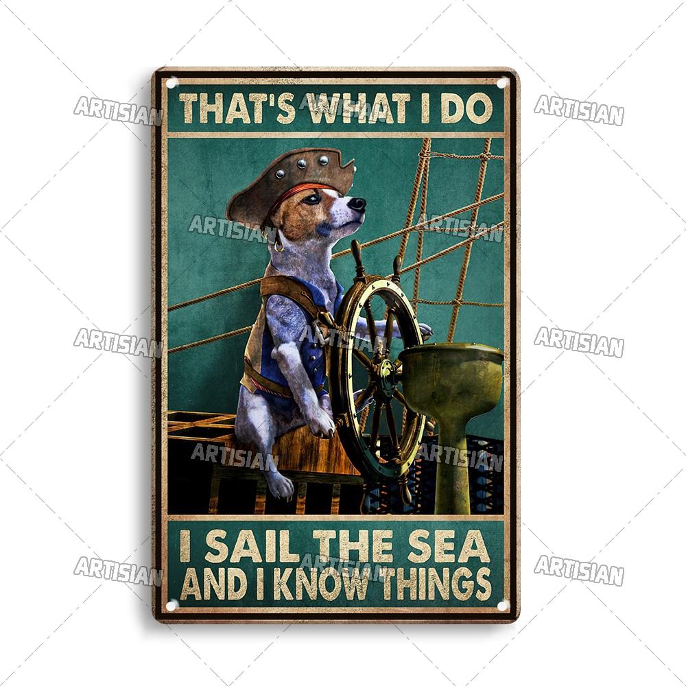 Handwerker Job Vintage Metallposter Matrose Metallschild Segeln Rostige Dekorative Blechplakette Wanddeko Garage Bar Pub Club Küche