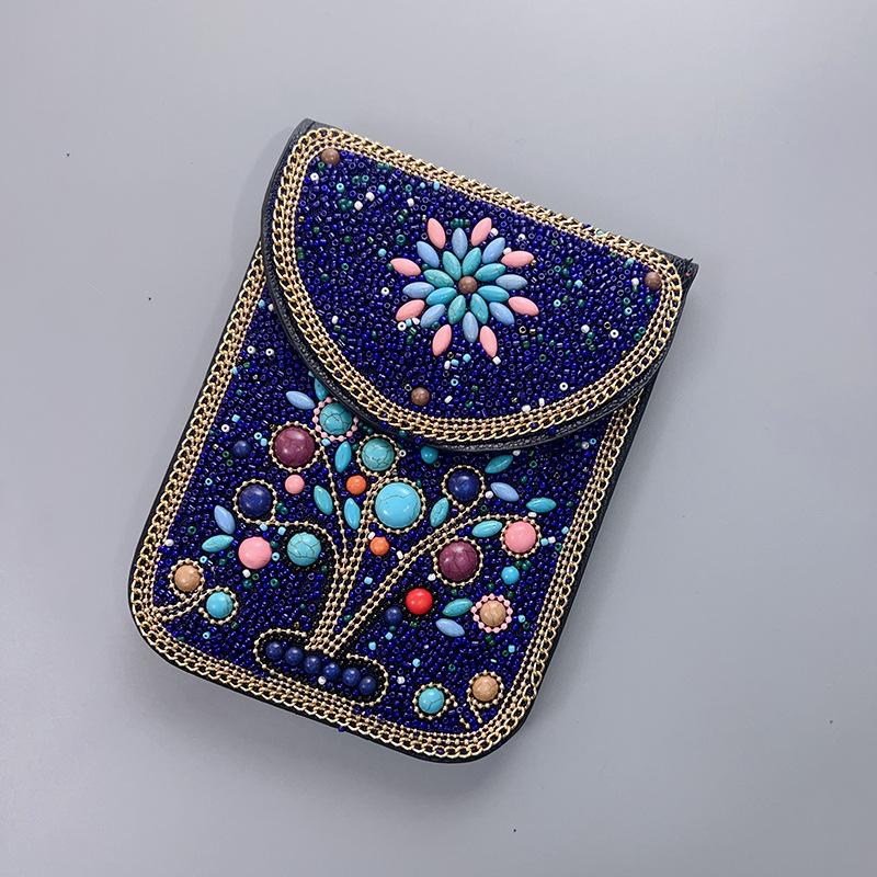 Boho Vintage Veske - Flerroms premium tekstur myk moteriktig allsidig håndlaget dusk risperler