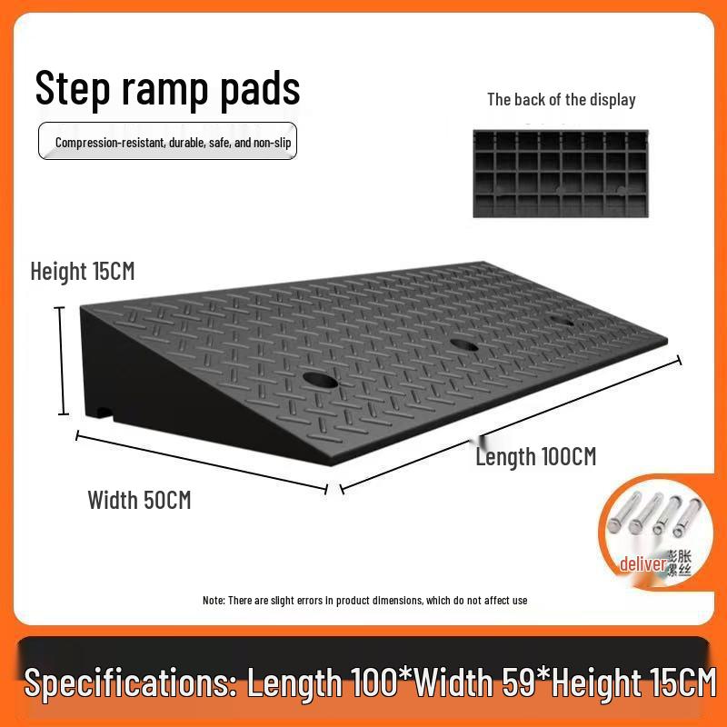 Heavy-Duty Electric Vehicle Curb Ramp Mat