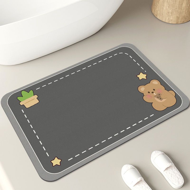 New bathroom absorbent mat bathroom quick-drying soft mat bathroom door carpet household soft mat bathroom mat