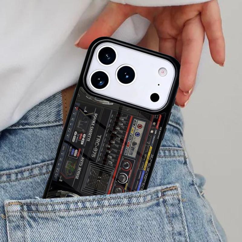 

Boom box Phone Case for iPhone 16e 15 14 13 12 17 Pro Max Plus Air 17pro Cover Coque iPhone 16 Plus