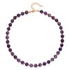 Natural Crystal Lucky Amethyst Clavicle Necklace French Minimalist Crystal Necklace