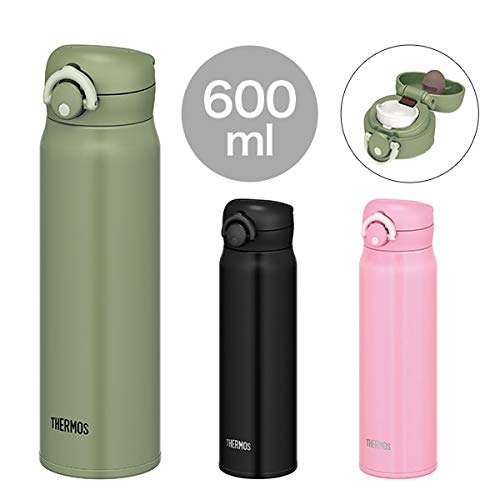 Thermos Vacuum Insulated Portable Mug, 600ml, Matte Black, JNR-601 MTBK
