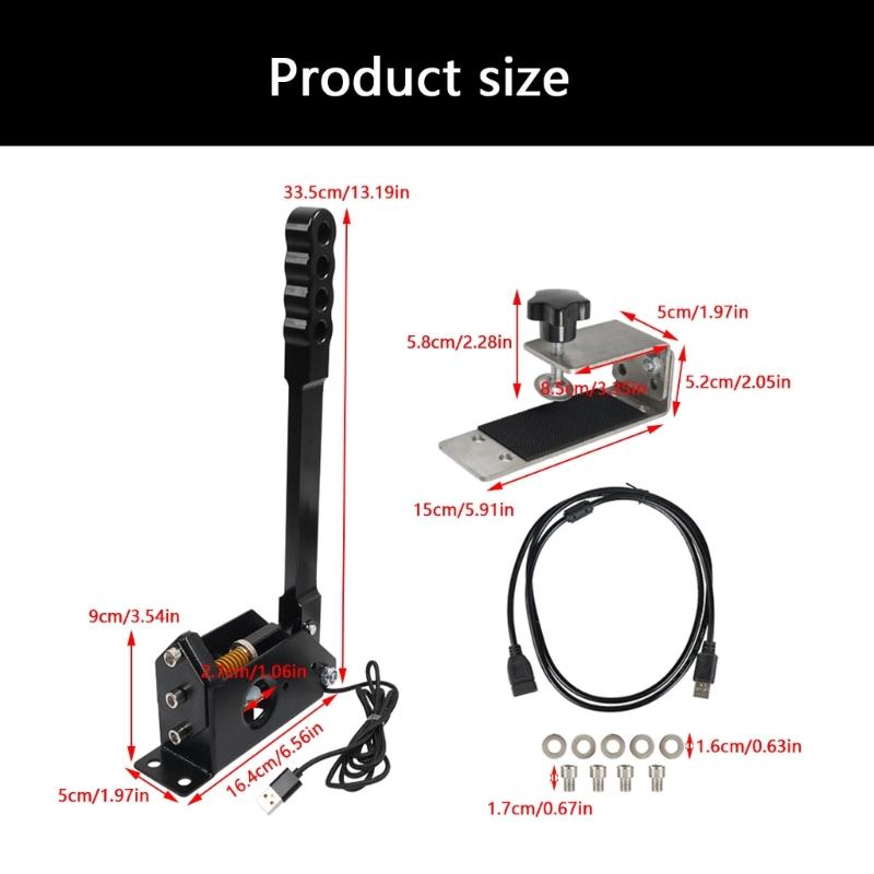 Fast Response High Precise Handbrake Controller For G27 G29 Racing Simulators Aluminum Alloy USB Device PC Gaming Gear