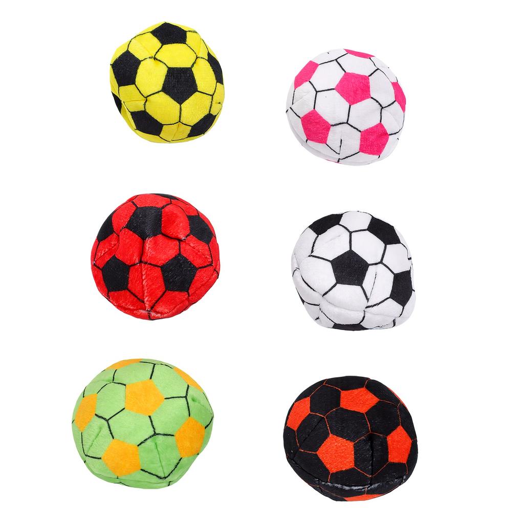 6 PCS Soccer Hackys Soft Plush Footbags for Adults Soft Juggle Balls for Indoor Outdoor Play
