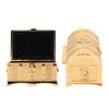 Vintage Jewelry Box Gold Color Retro Style Zinc Alloy Scratch Proof Small Jewelry Box For Rings Earrings Necklace M