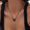 Gothic Punk Skull Claw Heart Pendant Necklace for Women Men Personality Dark Fantasy Geometric Necklace Halloween Jewelry Gifts