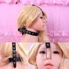 Samcos Nose Hook Nose Hook SM Goods PU Nose Hook with Collar SM Gag Restraint Adult Toy SM Slave Game Unisex Extreme Training Adjustable