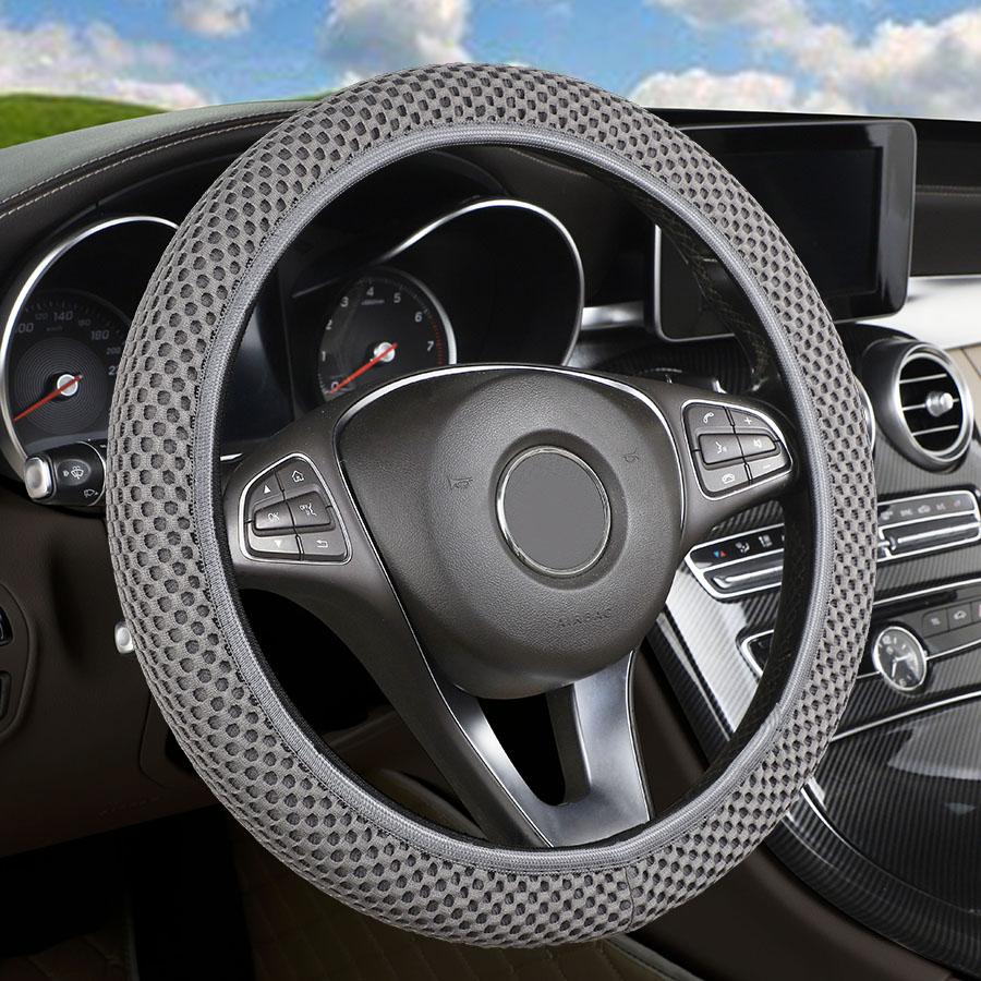 Bil Rattdeksel Sklisikkert Slitesterkt Stoff Mykt Styring Universal Hjulhylser Auto Interiør Biltilbehør