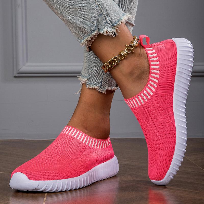 Fashion Shoes Woman 2024 Trend Luxury Brand Sneakers Summer Breathable Mesh Soft Sole Vulcanized Comfortable Hiking Casual Tennis Shoes