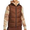 Nike Solid Color Sports Casual Stand Collar Down Vest With Zipper Men Vest Brown DV1136-259