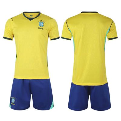 2026 Weltmeisterschaft USA Kanada Mexiko Brasilien Trikot Kurzarm Fußball-Set für Erwachsene & Kinder - Anpassbares Sportset