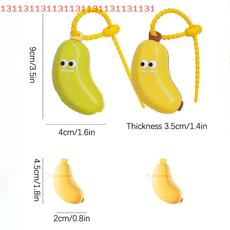 Banana Toothbrush Head Protective Cover With Toothpaste Compartment Toothbrush Dust Clamp Portable Travel Style Storage Box