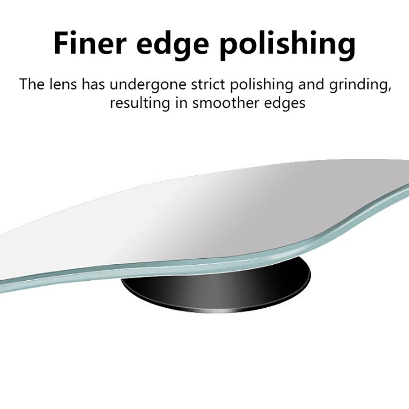 2Pcs Car Rearview Mirror 360 ° Adjustable Wide-Angle Reversing Assist Blind Spot Mirror Novice Parking Observation Practical Car