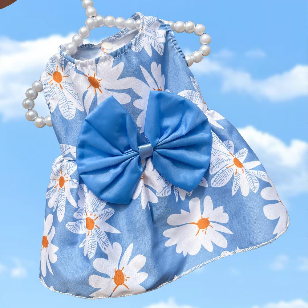 Spring/Summer Dog Skirt Cat Pet Clothing Teddy Dou Bi Bear Cat Supplies Dog Clothing Clothing