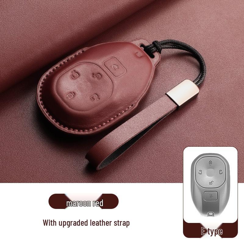 GAC Trumpchi Key Case Genuine Leather for E8, E9 Shadow, S9/S7, ES9 with Buckle