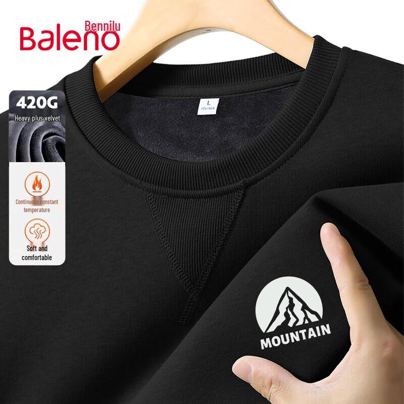 

Baleno Men s Fleece-Lined Crewneck Sweatshirt 3XL