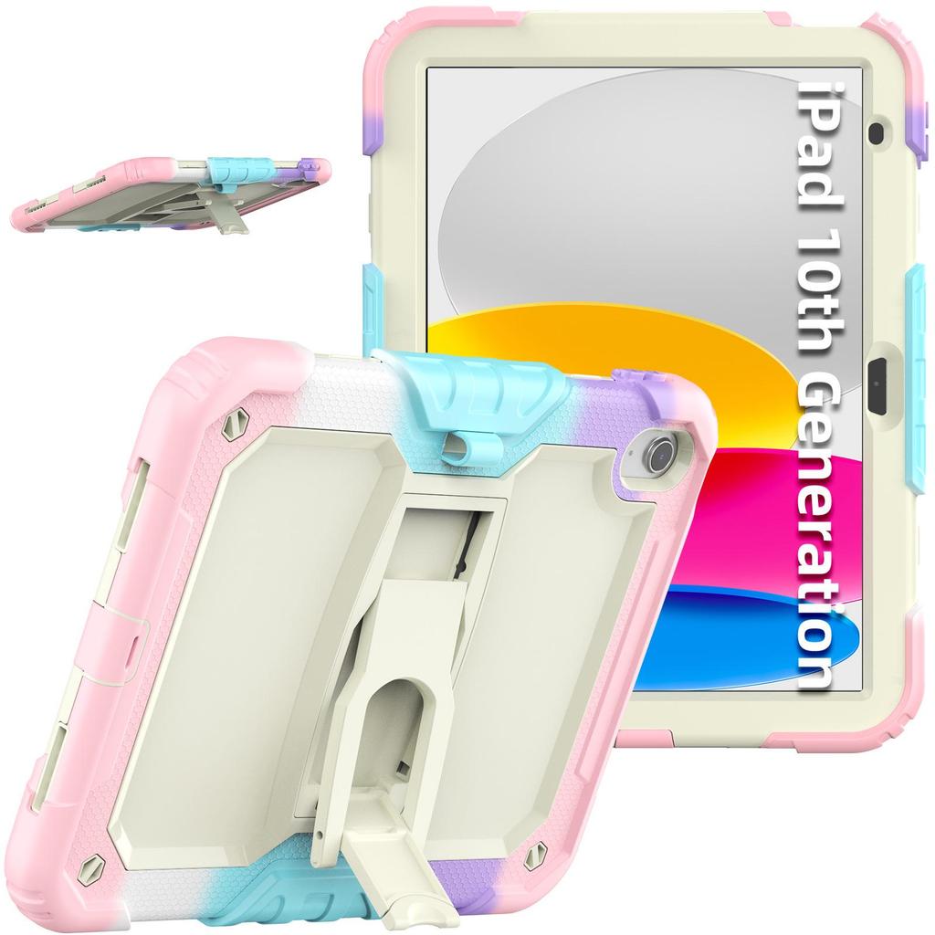 iPad 10th Gen 10.2-inch Protective Cover with Pen Slot for 2024 Pro 11/13 Inch - Anti-Fall, Air6 Bracket