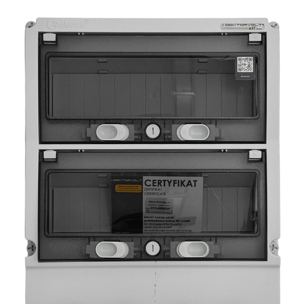 Bouwstroomverdeler Erbetka 32A 16A 4X230V Schuko Krachtstroomcontactdozen